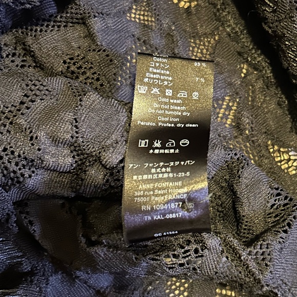 Anne Fontaine Paris Elga Lace Blouse - Picture 11 of 11